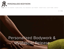 Tablet Screenshot of personalizedbodywork.com